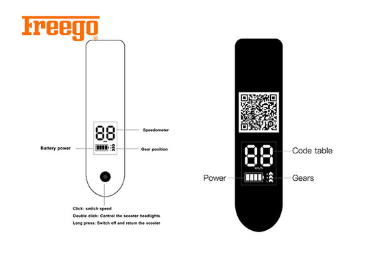 제어된 2g 3g 4g IOT 모듈 앱과 350W 성인 스쿠터 부분
